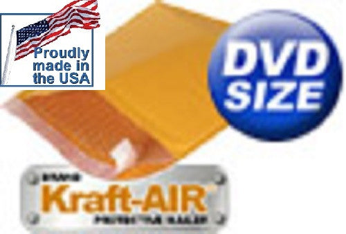 0 DVD BUBBLE MAILERS Padded Envelopes 6.5